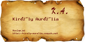 Király Aurélia névjegykártya
